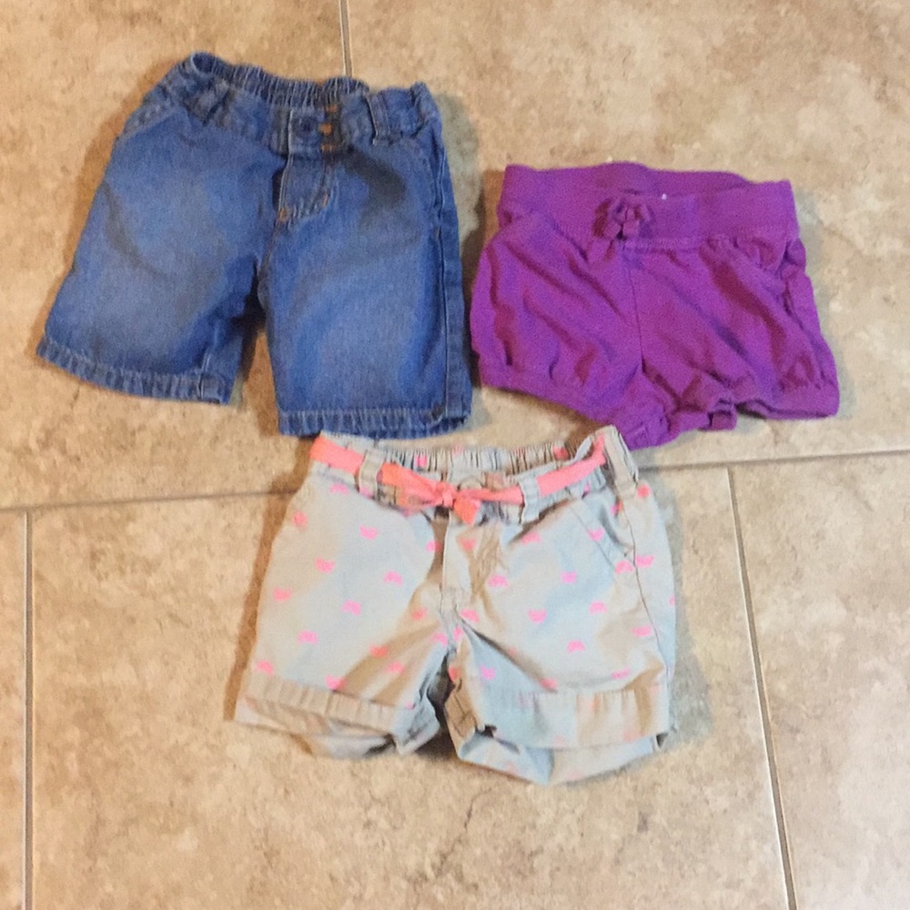 3 pairs of shorts lot Carter and Children’s Place
